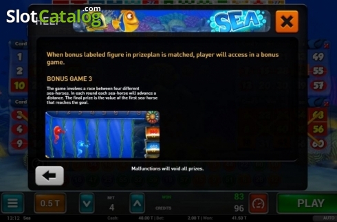 Скрин6. Sea Bingo слот