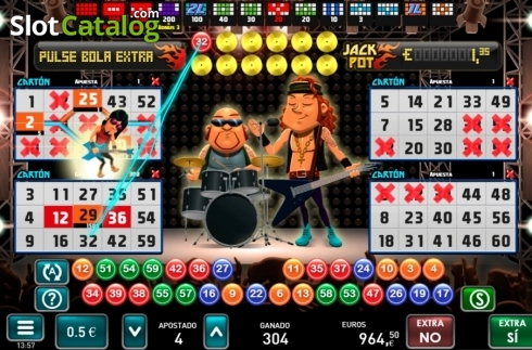 Скрин2. Rock Live Bingo слот
