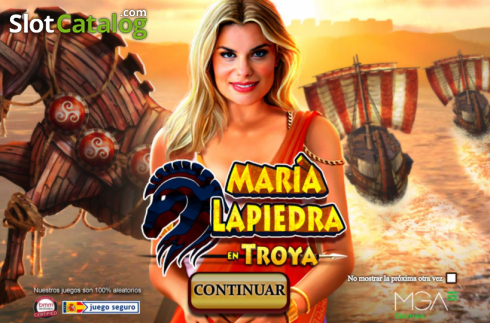 Скрин2. Maria Lapiedra in Troya слот