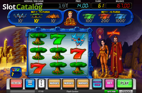 Скрин8. Flash Gordon (MGA Games) слот