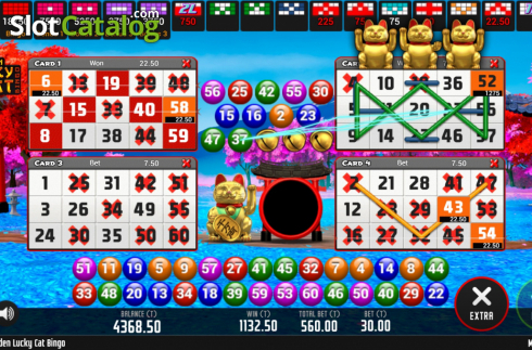 Скрин6. Golden Lucky Cat Bingo слот