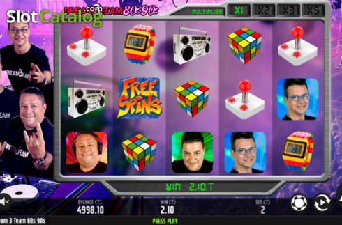 Скрин3. Dream 3 Team 80s - 90s слот
