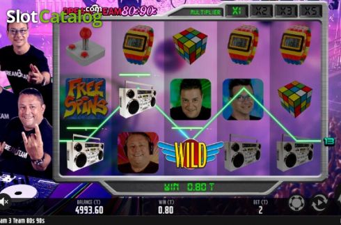 Скрин5. Dream 3 Team 80s - 90s слот