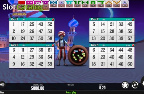 Скрин2. Arabian Bingo слот
