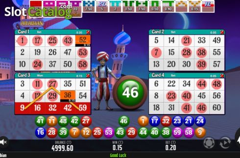 Скрин3. Arabian Bingo слот