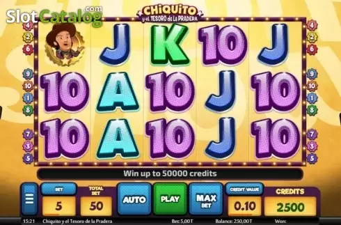 Скрин2. Chiquito y el tesoro de la pradera слот
