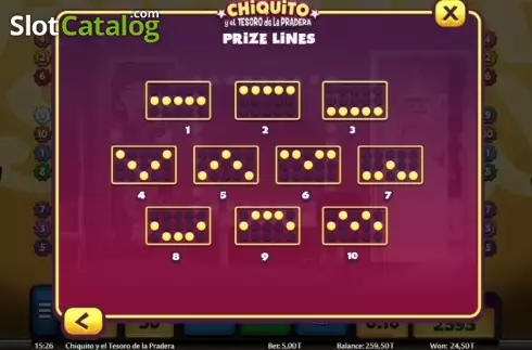 Скрин5. Chiquito y el tesoro de la pradera слот