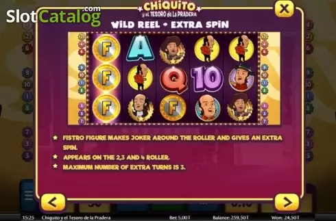 Скрин8. Chiquito y el tesoro de la pradera слот