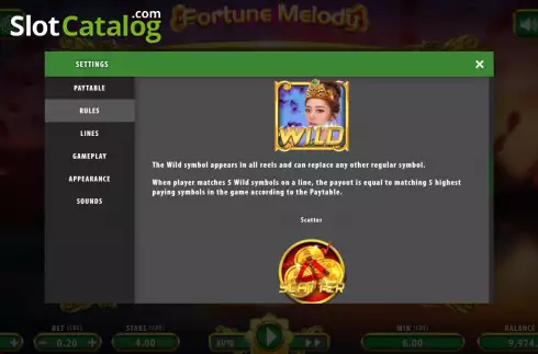 Скрин7. Fortune Melody слот
