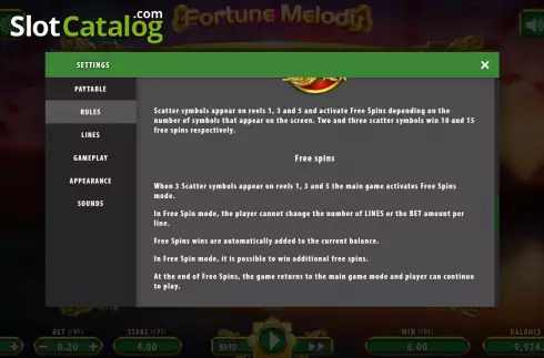 Скрин8. Fortune Melody слот