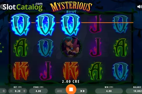 Скрин3. Mysterious Night слот
