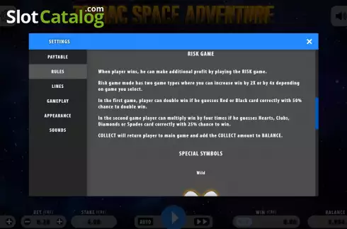 Скрин9. Zodiac Space Adventure слот