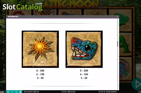 Скрин9. Aztec Moon слот