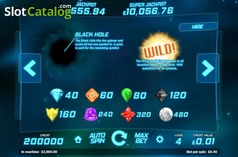 Скрин2. Space Gems (Magnet Gaming) слот