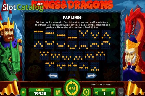 Скрин8. Kings And Dragons слот