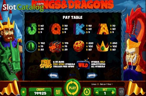 Скрин6. Kings And Dragons слот