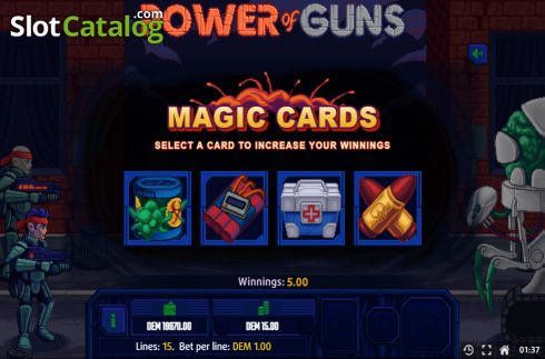 Скрин7. Power of Guns слот
