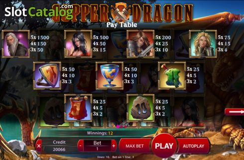 Скрин8. Copper Dragon слот