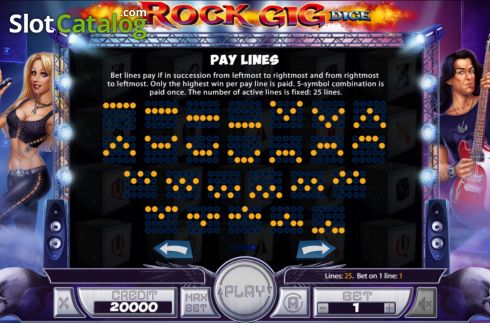 Скрин8. Rock Gig Dice слот