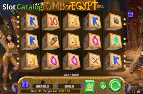 Скрин2. Tomb of Egypt Dice слот