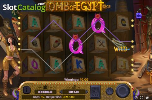 Скрин3. Tomb of Egypt Dice слот