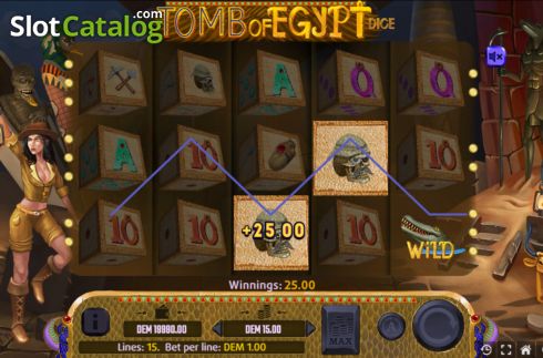 Скрин4. Tomb of Egypt Dice слот