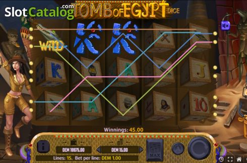 Скрин5. Tomb of Egypt Dice слот