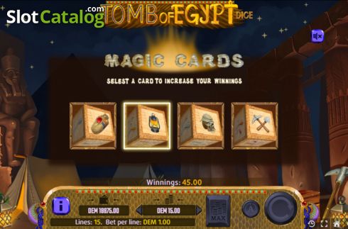 Скрин6. Tomb of Egypt Dice слот