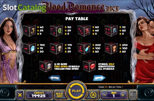Скрин7. Blood Romance Dice слот