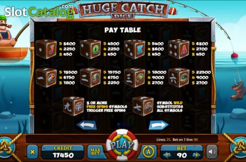 Скрин7. Huge Catch Dice слот