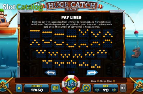 Скрин8. Huge Catch Dice слот