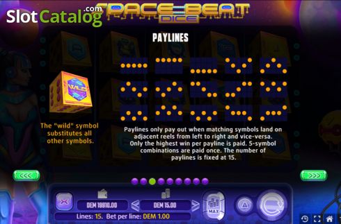 Скрин9. Space Beat Dice слот