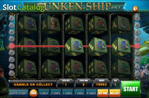 Скрин3. Sunken Ship Dice слот