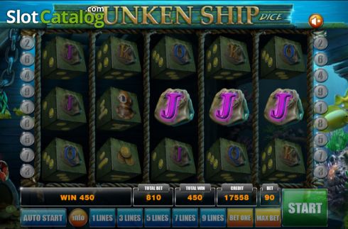 Скрин4. Sunken Ship Dice слот
