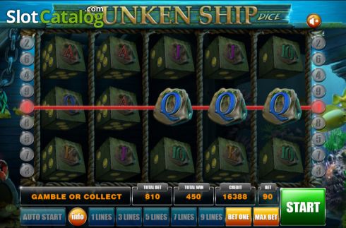 Скрин5. Sunken Ship Dice слот