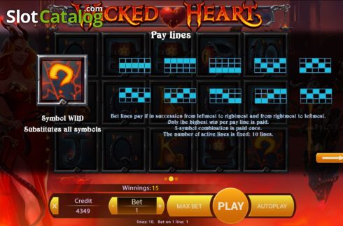 Скрин8. Wicked Heart слот