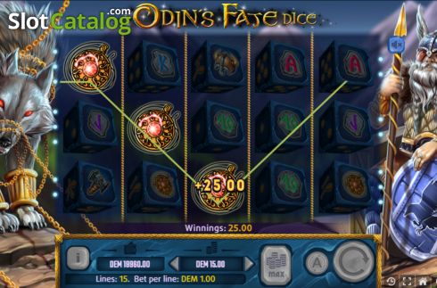 Скрин5. Odins Fate Dice слот