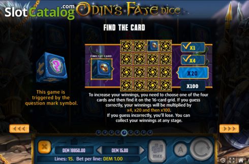 Скрин6. Odins Fate Dice слот