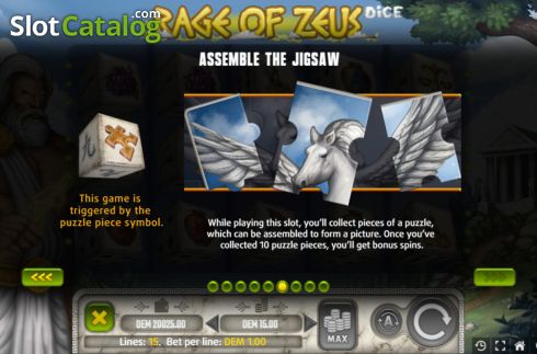 Скрин6. Rage of Zeus Dice слот