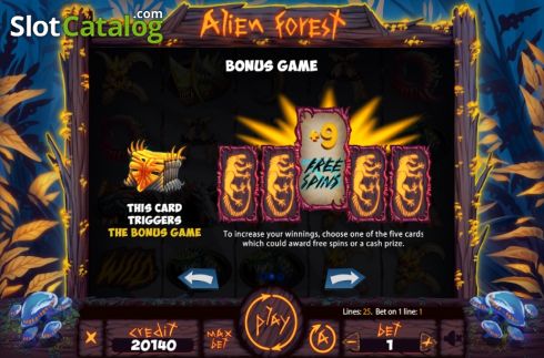 Скрин6. Alien Forest слот