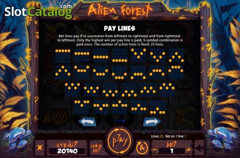 Скрин7. Alien Forest слот