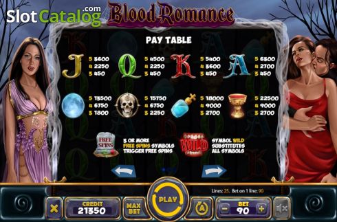 Скрин6. Blood Romance слот