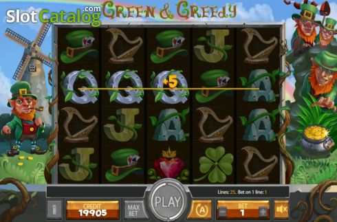 Скрин3. Green and Greedy слот