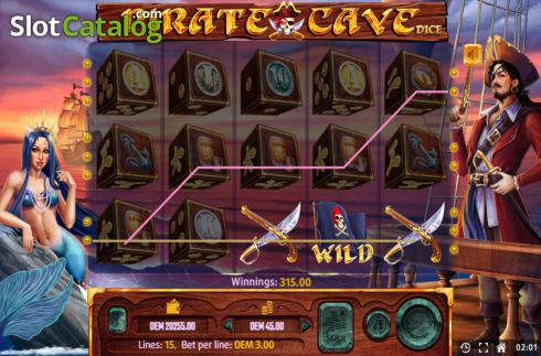Скрин3. Pirate Cave Dice слот