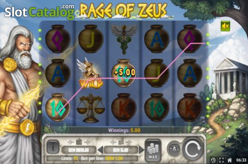 Скрин4. Rage of Zeus слот