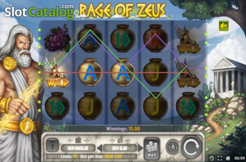 Скрин3. Rage of Zeus слот