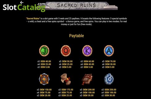 Скрин6. Sacred Ruins слот