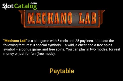 Скрин6. Mechano Lab слот