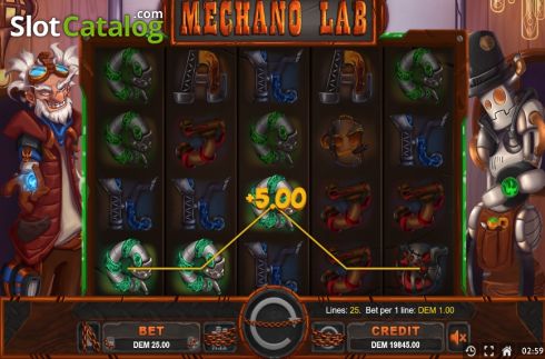 Скрин5. Mechano Lab слот