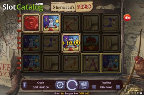 Скрин3. Sherwoods Hero слот